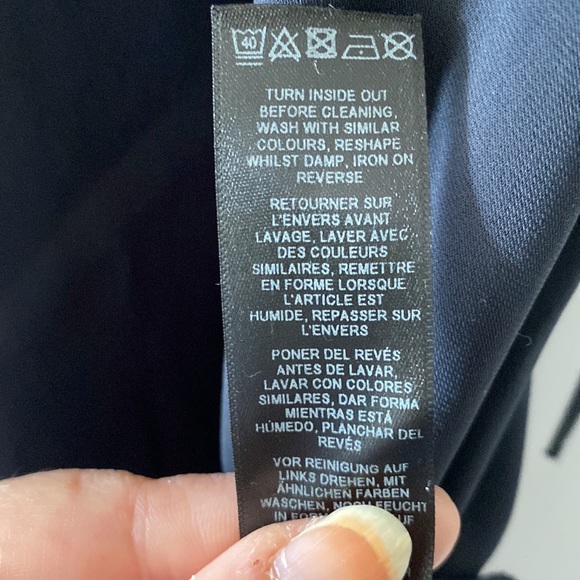 ASOS Navy Dress With Lace Up Detailing - Picture 8 of 10